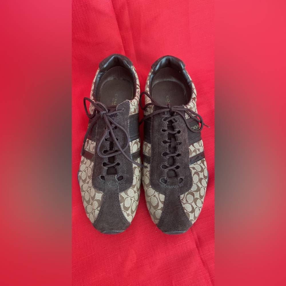 Coach Remonna Sneaker, size 8.5 Brown/Tan